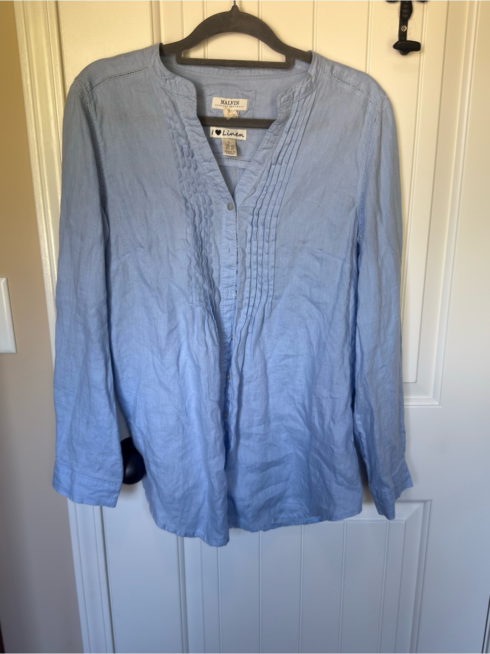Melvin I Love Linen Button Down Top